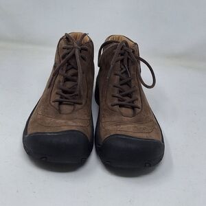 Keen Women's Brown Lace-Up Napa Boots Sz 6